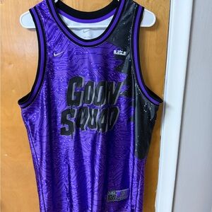 Nike Space Jam Goon Squad Basketball Jersey Purple Size Large LeBron